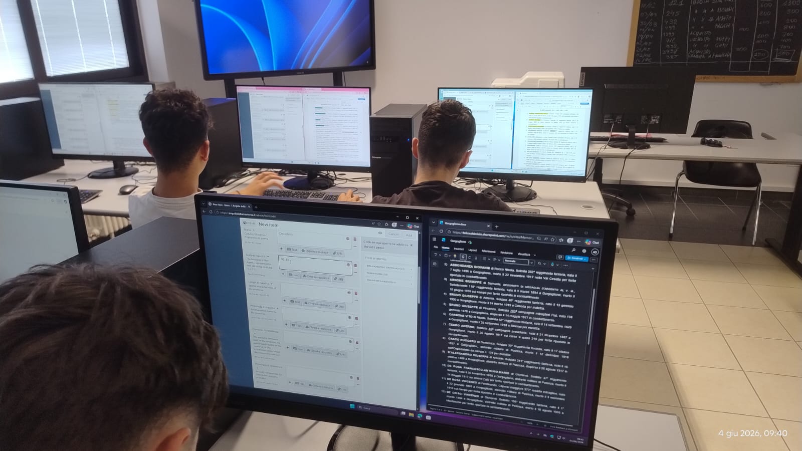Inserimento dati in Omeka S