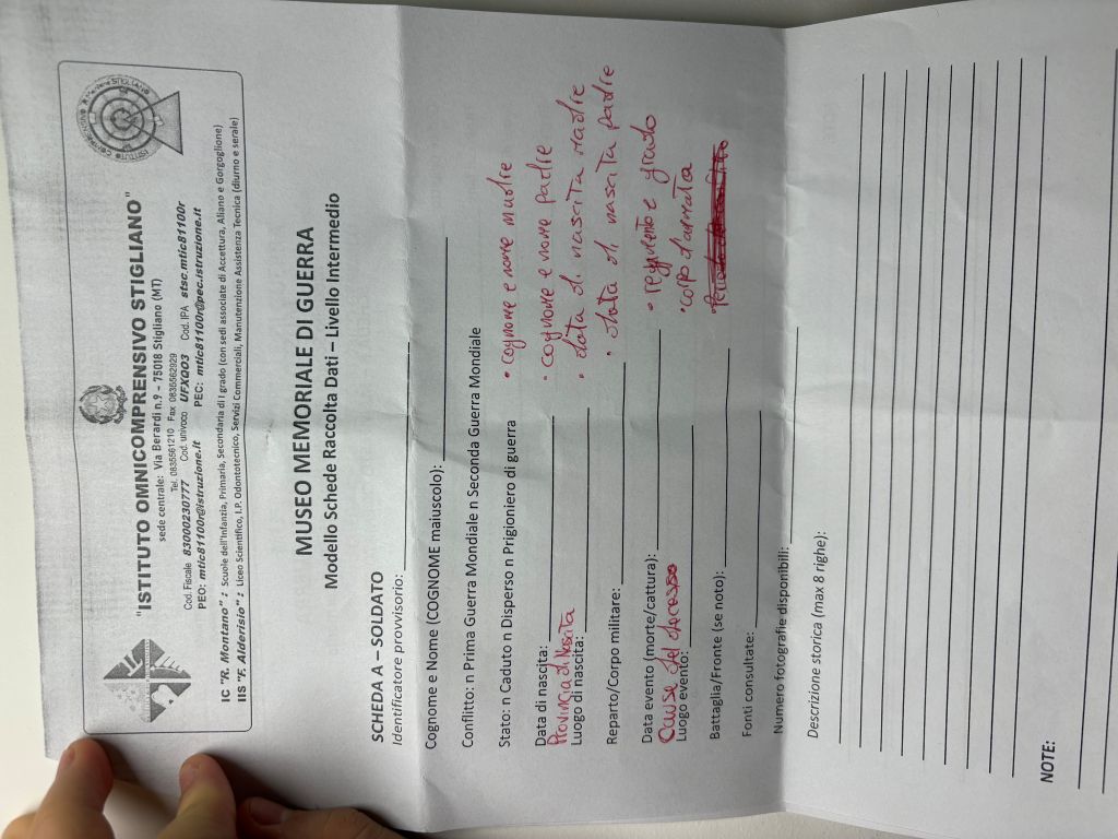 Note Modifica Template